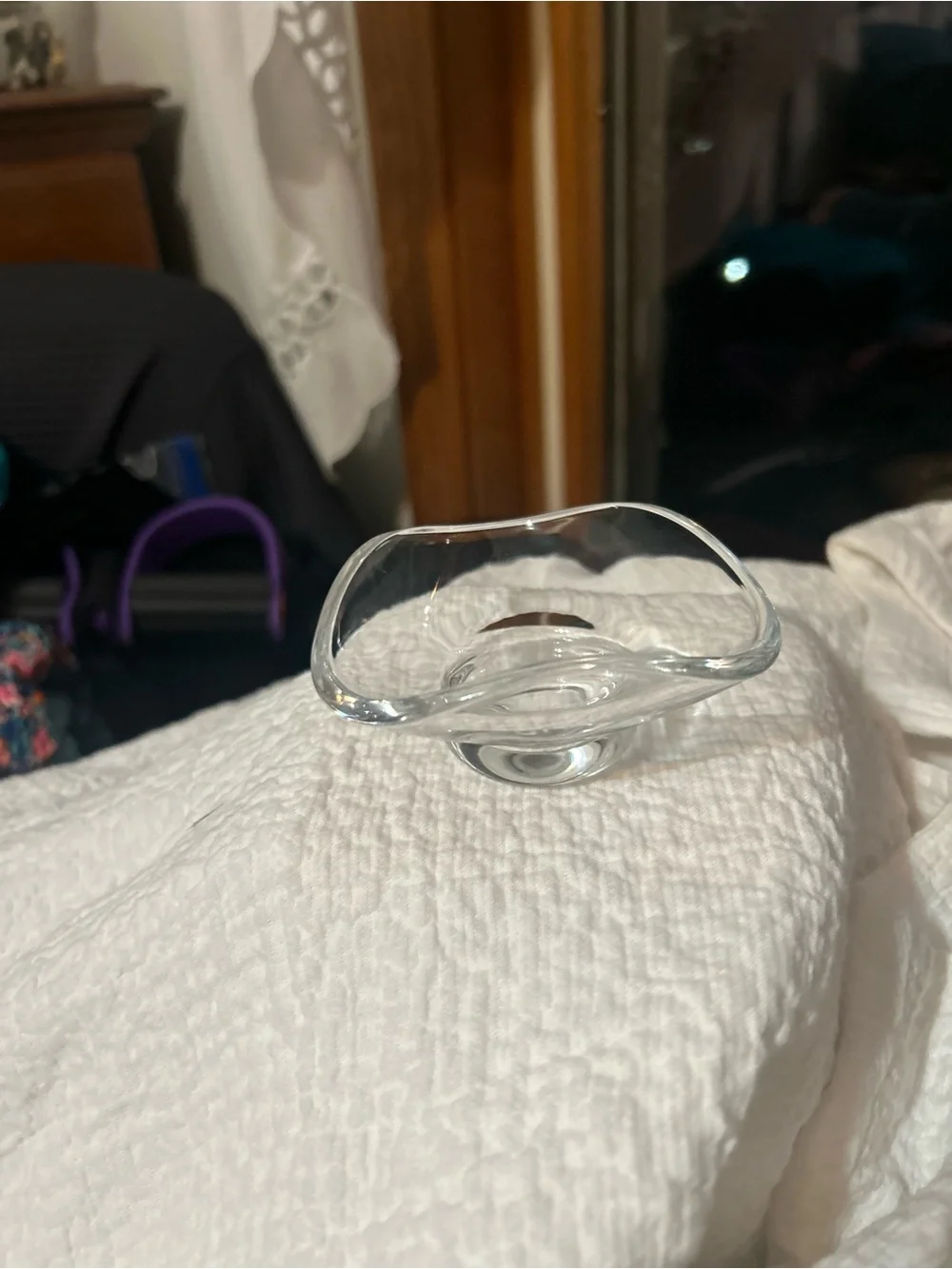 SIN White Urchin Glass Decorative Bowls - Set of 3
